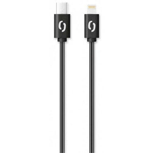 Kábel Aligator Power 3A, USB-C na Lightning, čierny