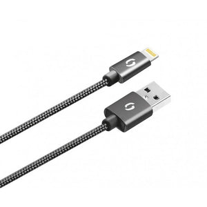 Kábel Aligator Premium Lightning na USB 2A, čierna