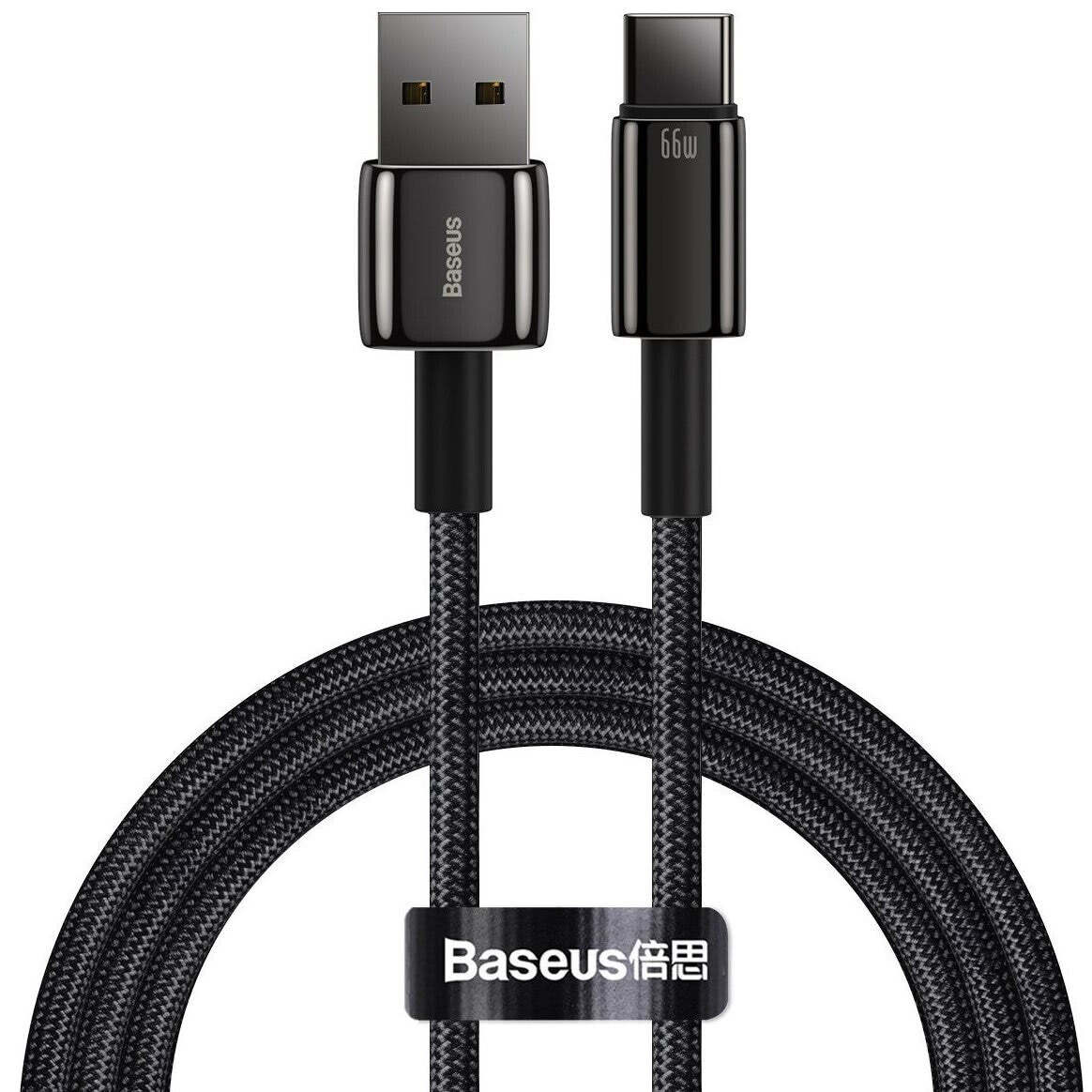 Kábel Baseus, Tungsten, USB-C, 66 W, 1 m, čierny