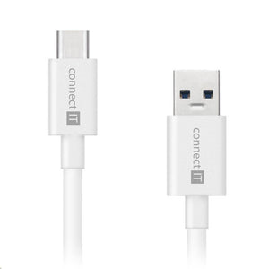 Kábel Connect IT Wirez Typ C na USB, 3A, 2m, biela