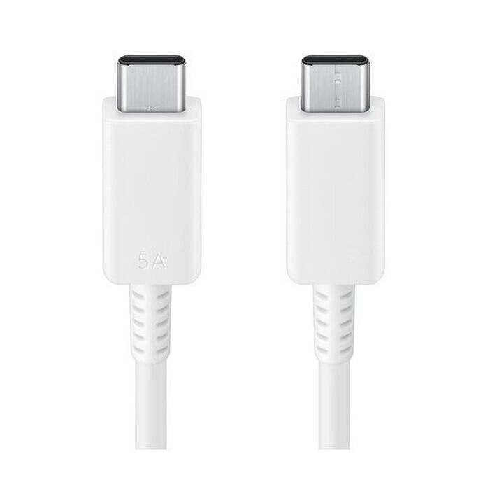 Kábel Samsung USB-C, 5A, 1,8m, biela