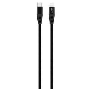 Kábel WG USB-C na Lightning MFI, 20 cm, čierny