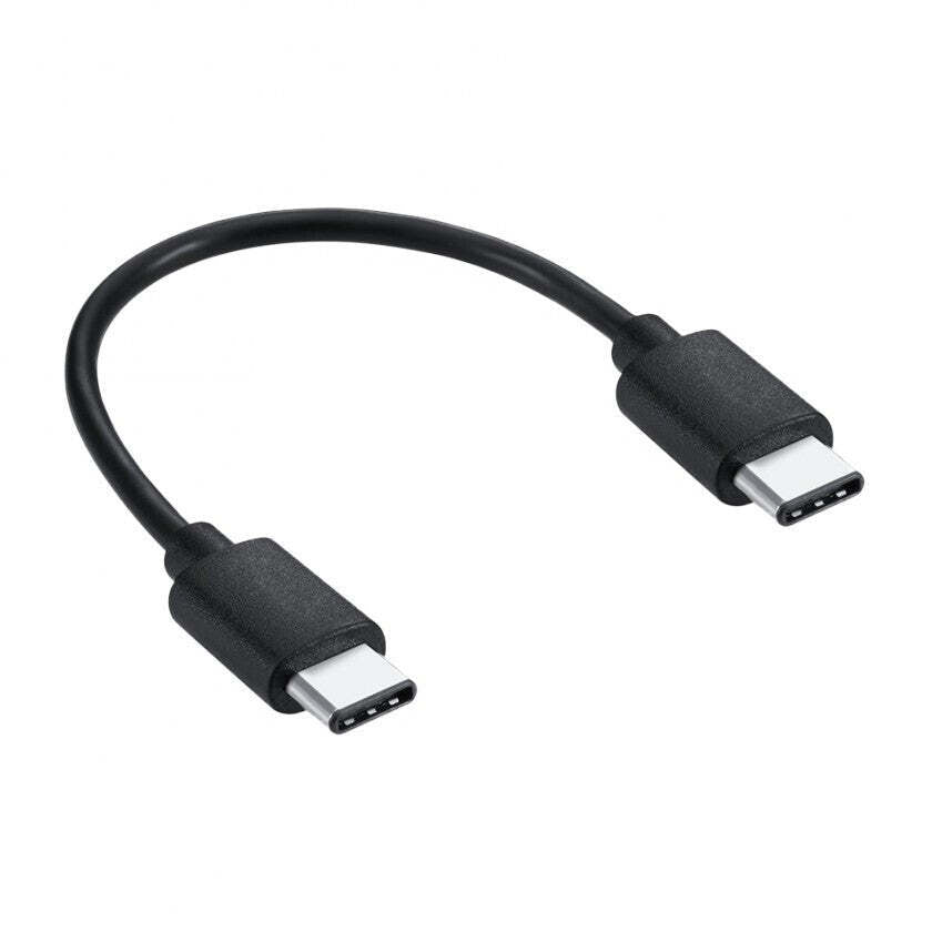 Kábel WG USB-C na USB-C, 20 cm, čierny