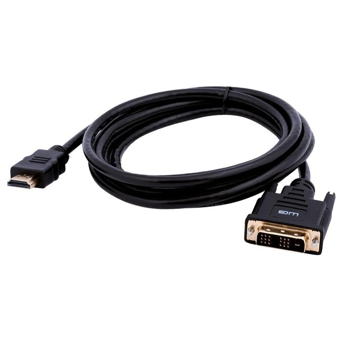 Kábel HDMI(male, HDMI 1.4) na DVI-D Single Link(male),2m,čierna