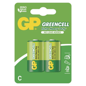 Zinkové batérie GP Greencell C (R14), 2ks