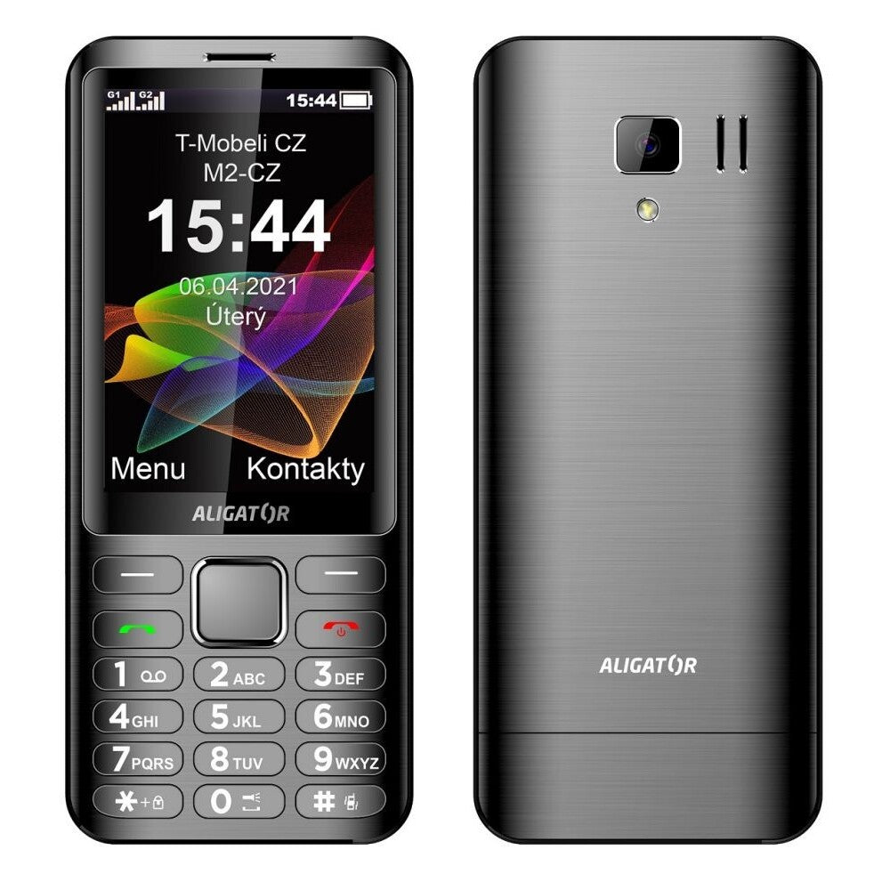 Tlačidlový telefón Aligator D950 Dual sim, čierna POUŽITÉ, NEOPOT