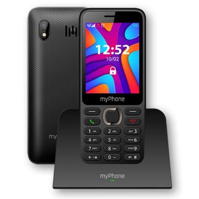 Tlačidlový telefón myPhone S1 LTE, s nabíjacím stojanom, čierna