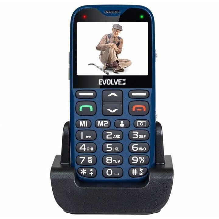 Tlačidlový telefón pre seniorov Evolveo EasyPhone XG, modrá