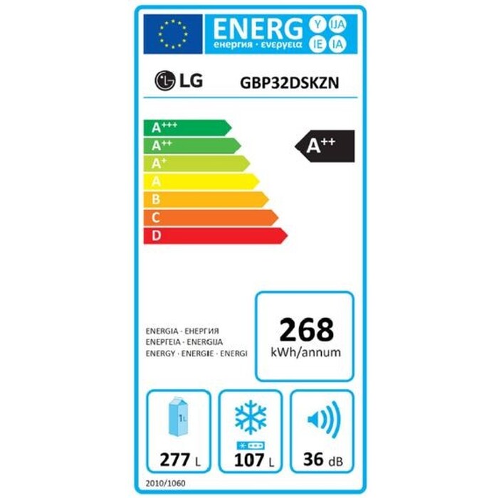 Kombinovaná chladnička LG GBP32DSKZN