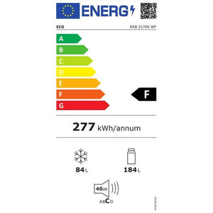 Kombinovaná chladnička s mrazničkou dole ECG ERB 21700 WF