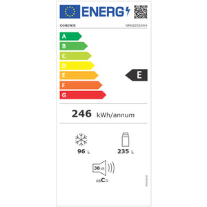 Kombinovaná chladnička s mrazničkou dole Gorenje NRK6202AW4 VADA VZHĽADU, ODRENINY