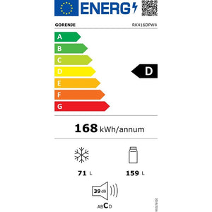 Kombinovaná chladnička s mrazničkou dole Gorenje RK416DPW4