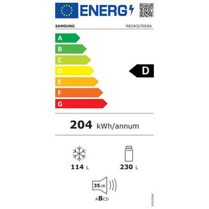 Kombinovaná chladnička s mrazničkou dole Samsung RB34C670DSA/EF POŠKODENÝ OBAL