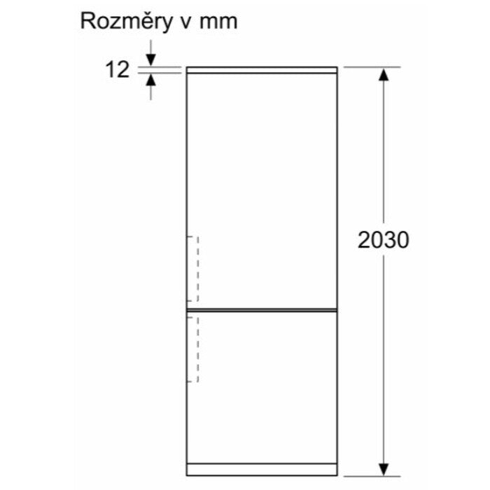 Kombinovaná chladnička s mrazničkou dole Siemens KG39N2ICF