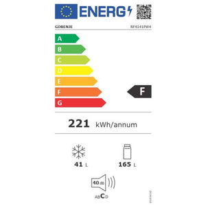 Kombinovaná chladnička s mrazničkou hore Gorenje RF4141PW4 POŠKODENÝ OBAL