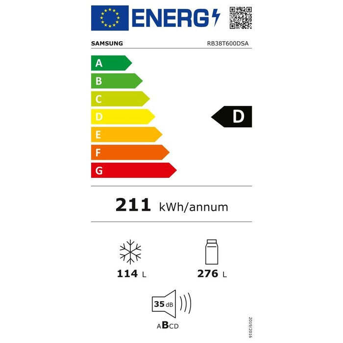 Kombinovaná chladnička Samsung RB38T600DSA/EF, 273/112l POUŽITÝ,