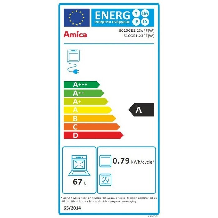 Kombinovaný sporák Amica 510GE1.23PF(W) POŠKODENÝ OBAL