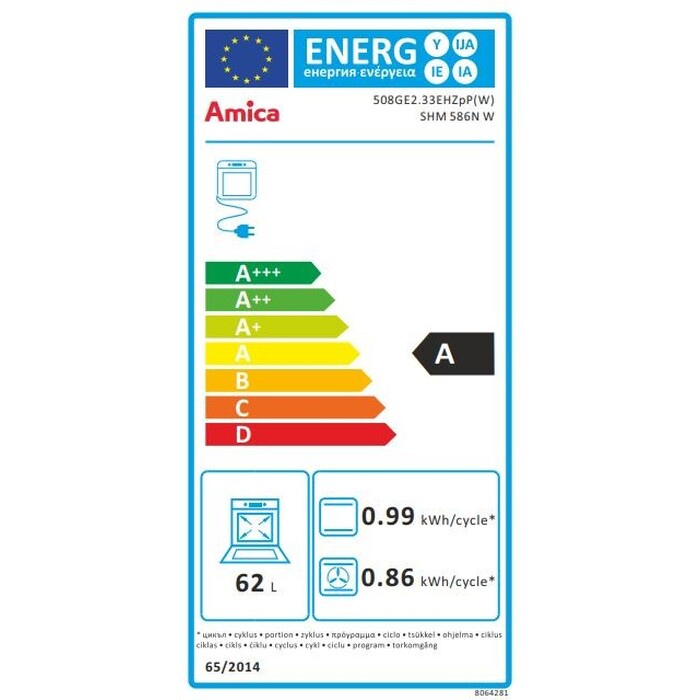 Kombinovaný sporák AMICA SHM 586N W