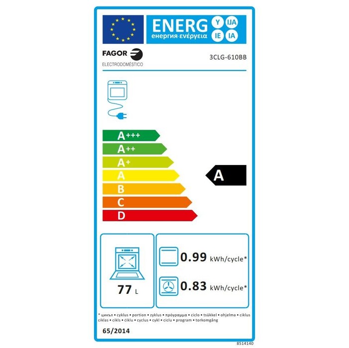 Kombinovaný sporák Fagor 3CLG-610BB