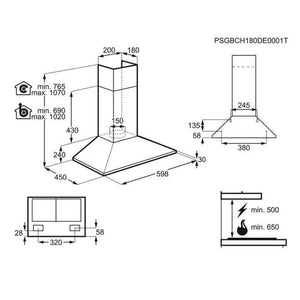 Komínový odsávač pár Electrolux EFC226R