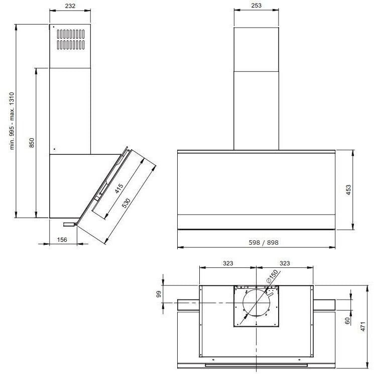 Komínový odsávač pár Fagor 3CFT-9060N