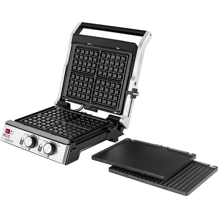 Kontaktný gril ECG Duo Grill &amp; Waffle KG 2033, 2000W