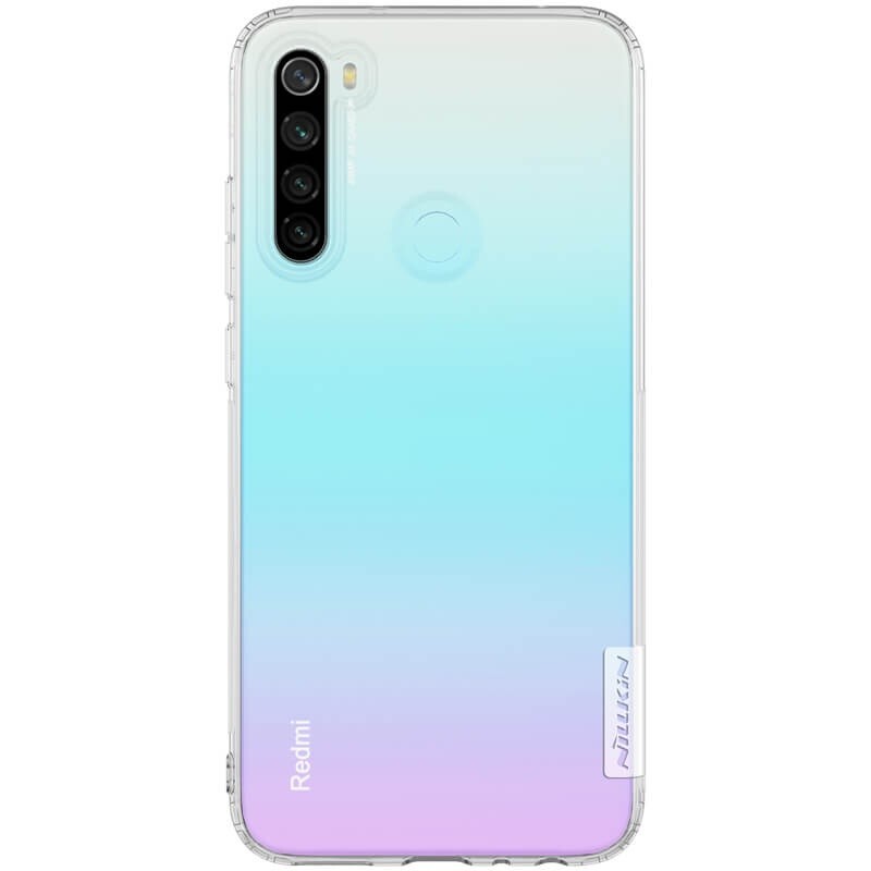 Zadný kryt  Xiaomi Redmi Note 8, priehľadný, sivý