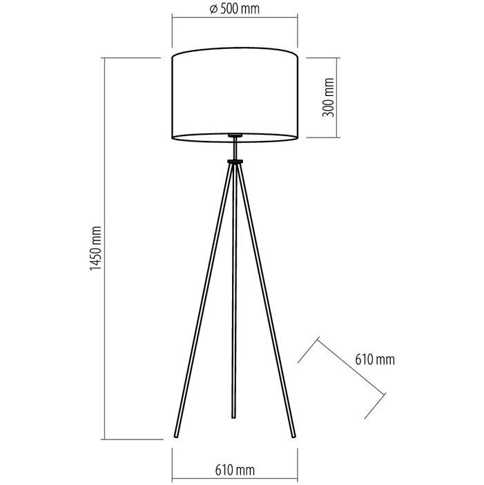 Lampa Office white (biela, 145 cm)