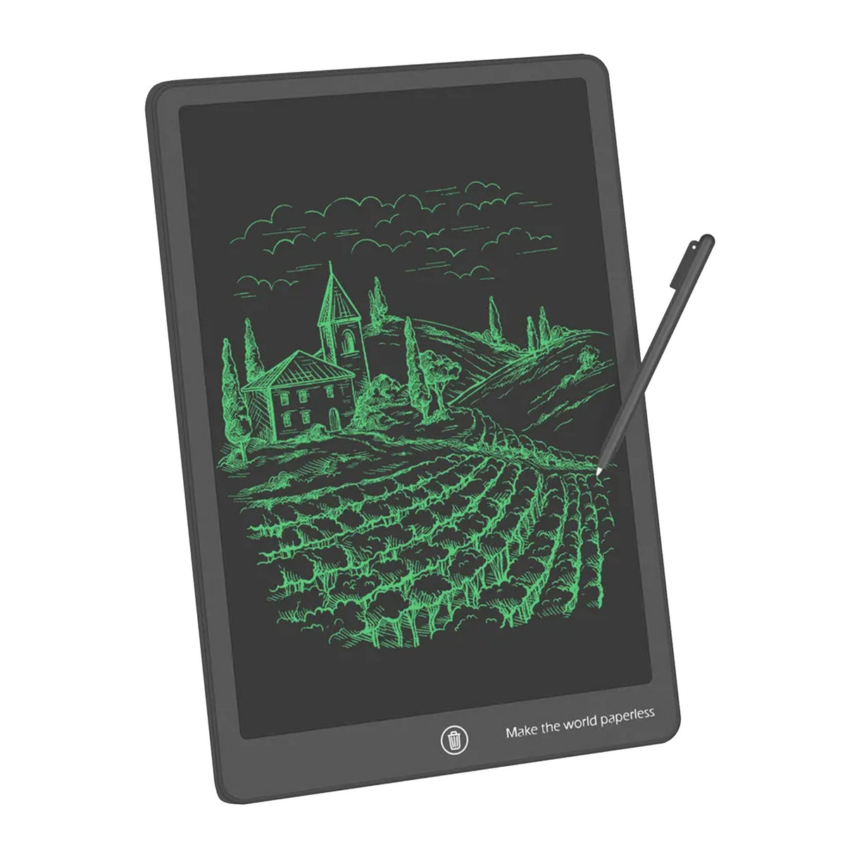 LCD grafický tablet WG 15" s perom, kreslenie a písanie, čierna POŠKODENÝ OBAL