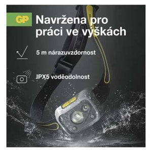 LED pracovná čelovka GP Discovery CHW54, 375 lm