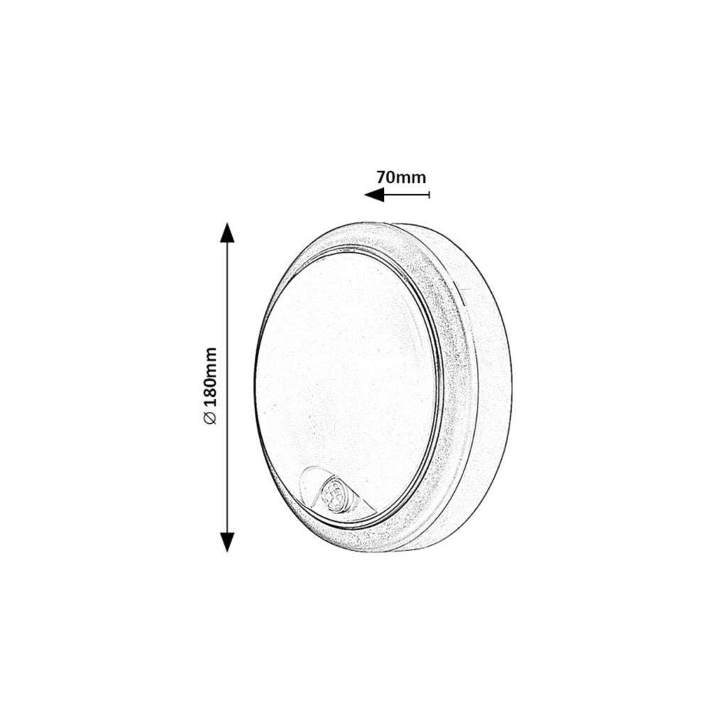 LED vonkajšie svetlo Rabalux 77028 Hitura, senzor