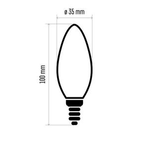 LED žiarovka Emos Z74201, E14, svíčka, 2W, neutrálna biela