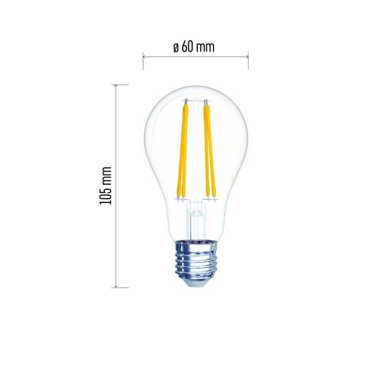 LED žiarovka Emos Z74222, E27, filament, A60, 4W,neutrálna biela