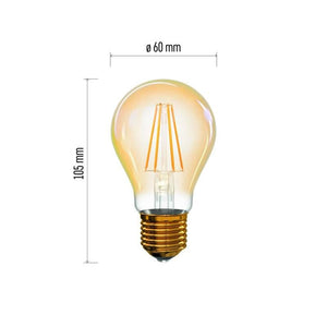 LED žiarovka Emos Z74301, E27, svíčka, A60, 4W, teplá biela+