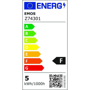 LED žiarovka Emos Z74301, E27, svíčka, A60, 4W, teplá biela+