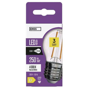 LED žiarovka Emos ZF1101 Mini Globe, E14, 1,8 W, neutrál biela