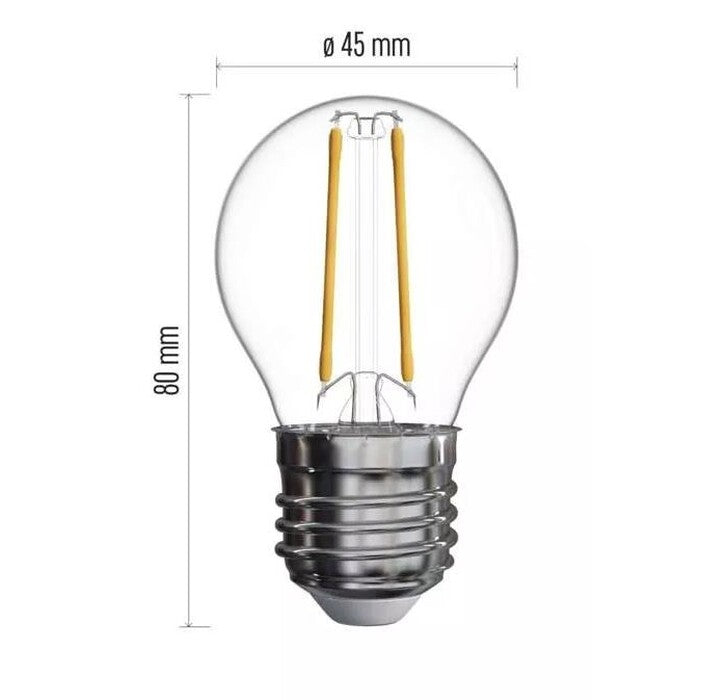 LED žiarovka Emos ZF1101 Mini Globe, E14, 1,8 W, neutrál biela