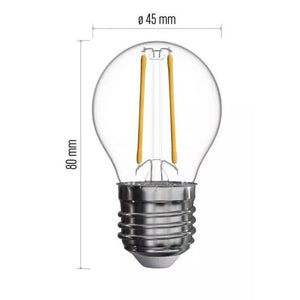 LED žiarovka Emos ZF1101 Mini Globe, E14, 1,8 W, neutrál biela