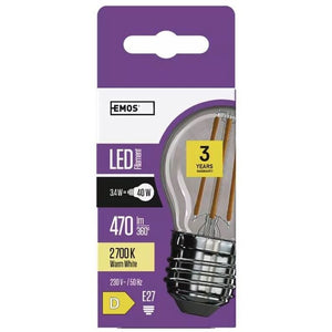 LED žiarovka Emos ZF1120 Mini Globe, E27, 3,4 W, teplá biela