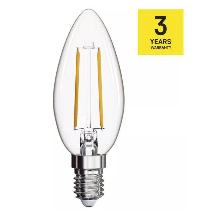 LED žiarovka Emos ZF32001, E14, 8W, sviečka, teplá biela