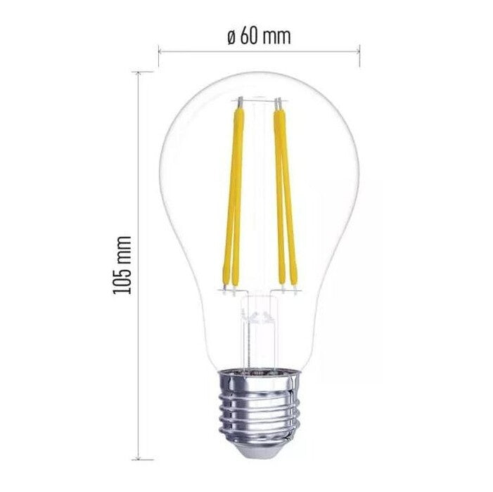 LED žiarovka Emos ZF5120 A60, E27, 3,4 W, teplá biela