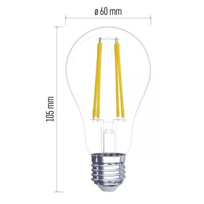 LED žiarovka Emos ZF5140 A60, E27, 5,9 W, teplá biela