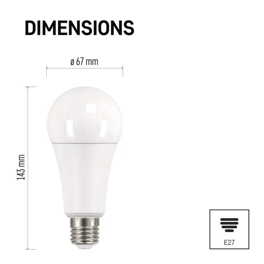 LED žiarovka Emos ZQ5174, E27, 17W, neutrálna biela