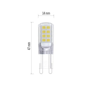 LED žiarovka Emos ZQ9535, G9, 2,5W, teplá biela