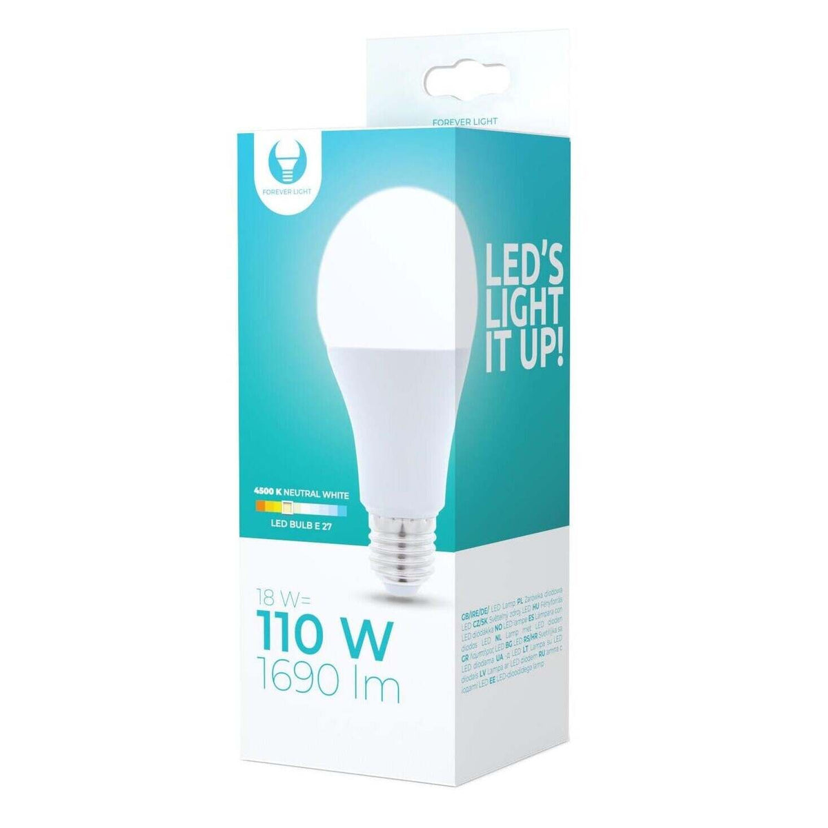 LED žiarovka Forever E27 18W 230V 4500K 1690lm neutrálna biela