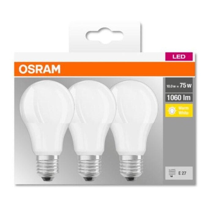 LED žiarovka Osram Clas, E27, 10W, teplá biela, 3 ks POŠKODENÝ OB