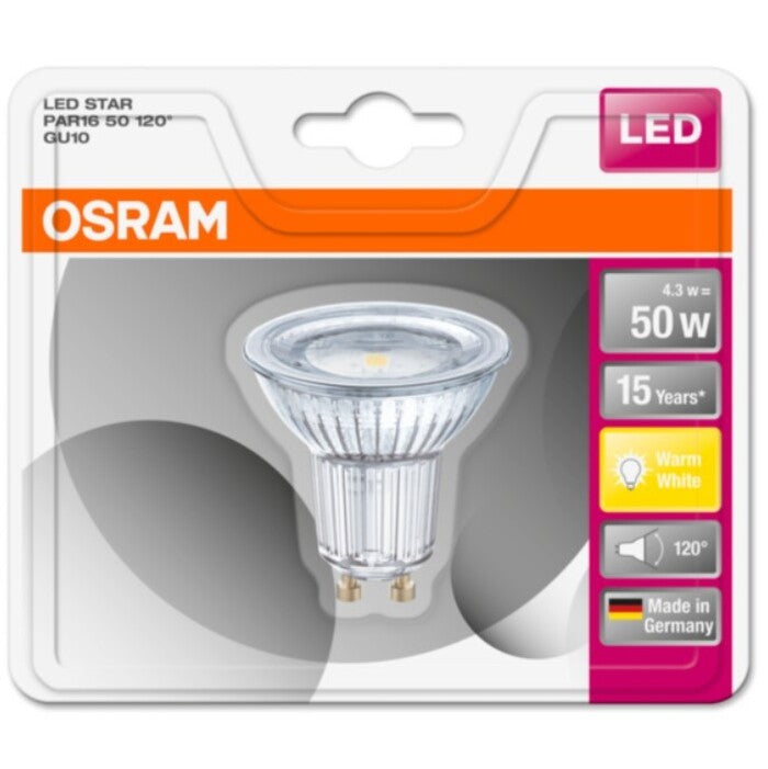 LED žiarovka Osram STAR, GU10, 4,3W, neutrálna biela