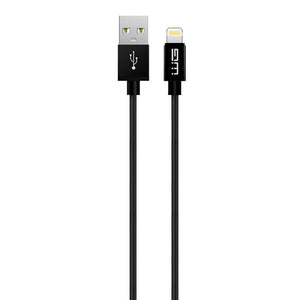 Kábel WG USB na Lightning MFI, 20 cm, čierny