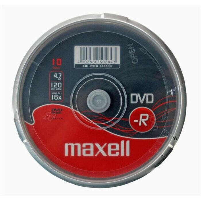 MAXELL DVD-R 4,7GB 16X 10KS