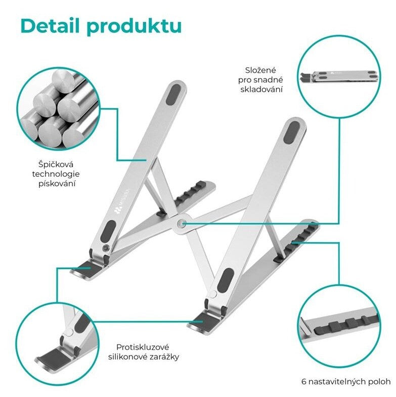 MISURA přenosný ergonomický podstavec pro notebook ME12